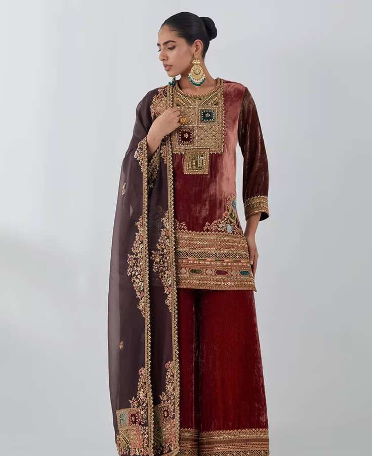 Georgette, Chiffon, Zardozi, Sequins, Crepe