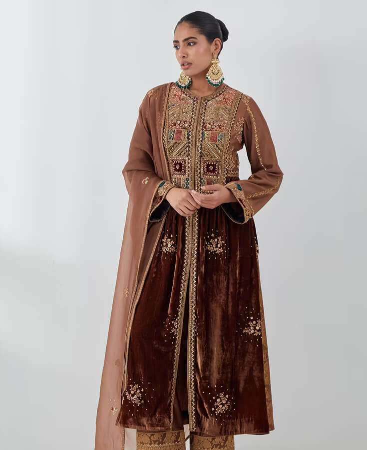 Silk, Chanderi, Embroidery, Sequin