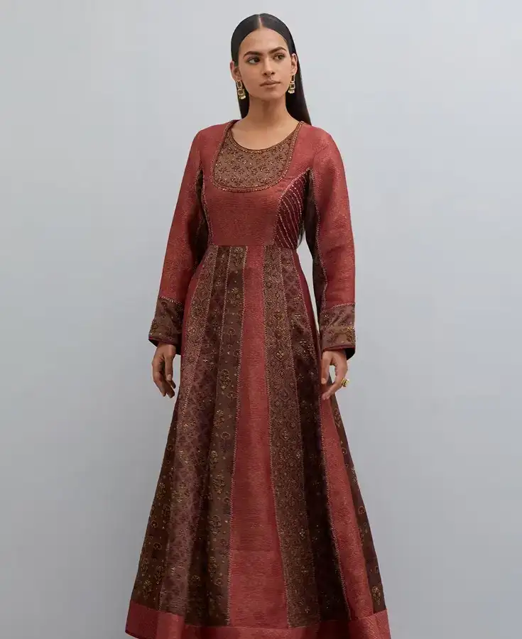 Silk, Chanderi, Embroidery, Sequin