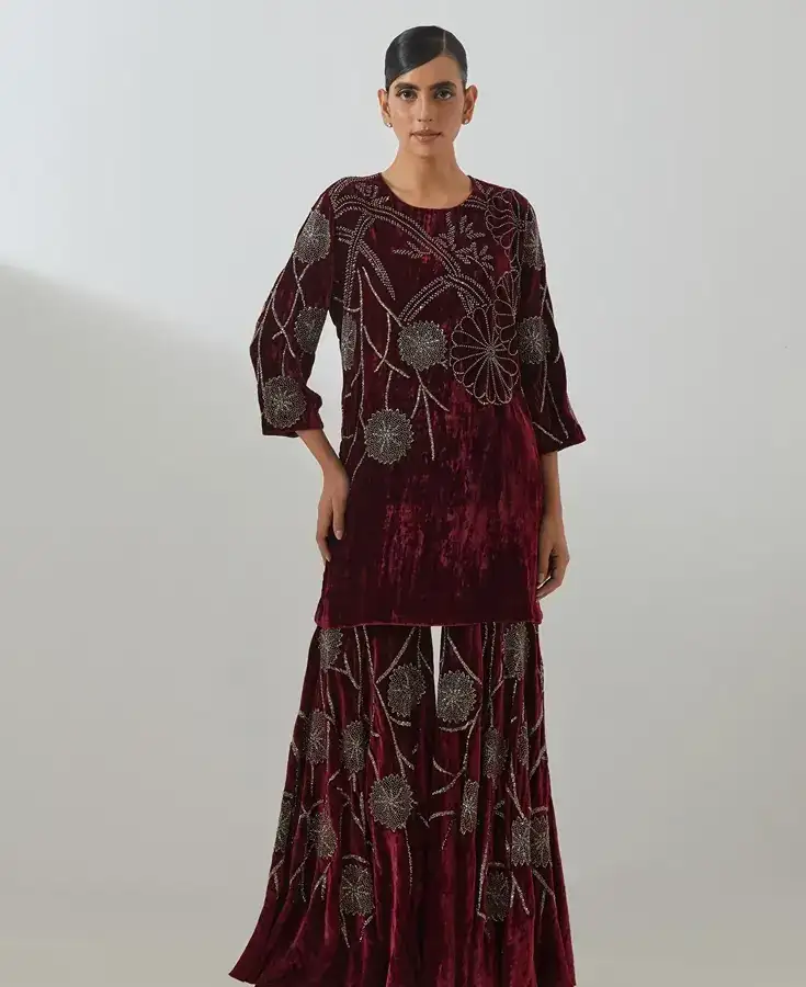 Georgette, Chiffon, Zardozi, Sequins, Crepe