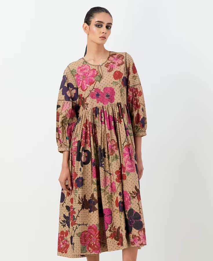 Cotton, Linen, Printed, Embroidery