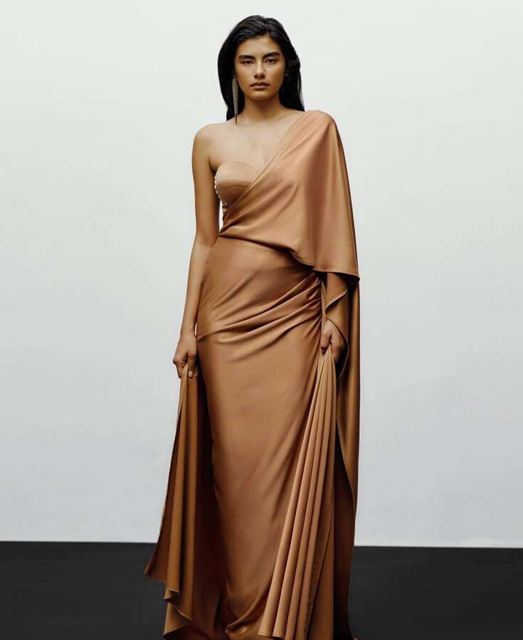 Silk, Banarasi, Printed, Mirrorwork, Salma