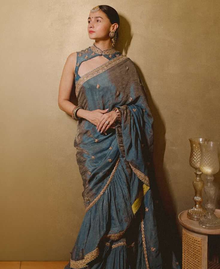 Silk, Banarasi, Printed, Mirrorwork, Salma