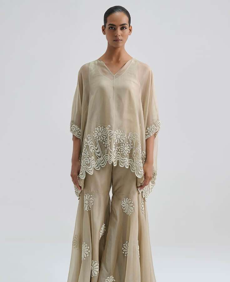 Silk, Chanderi, Embroidery, Sequin