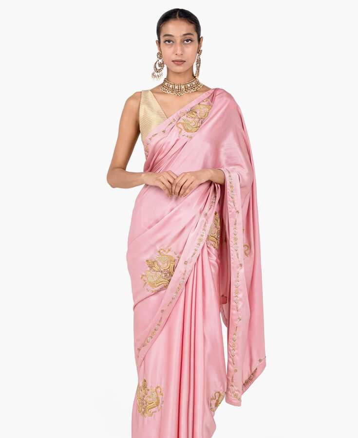 Silk, Banarasi, Printed, Mirrorwork, Salma