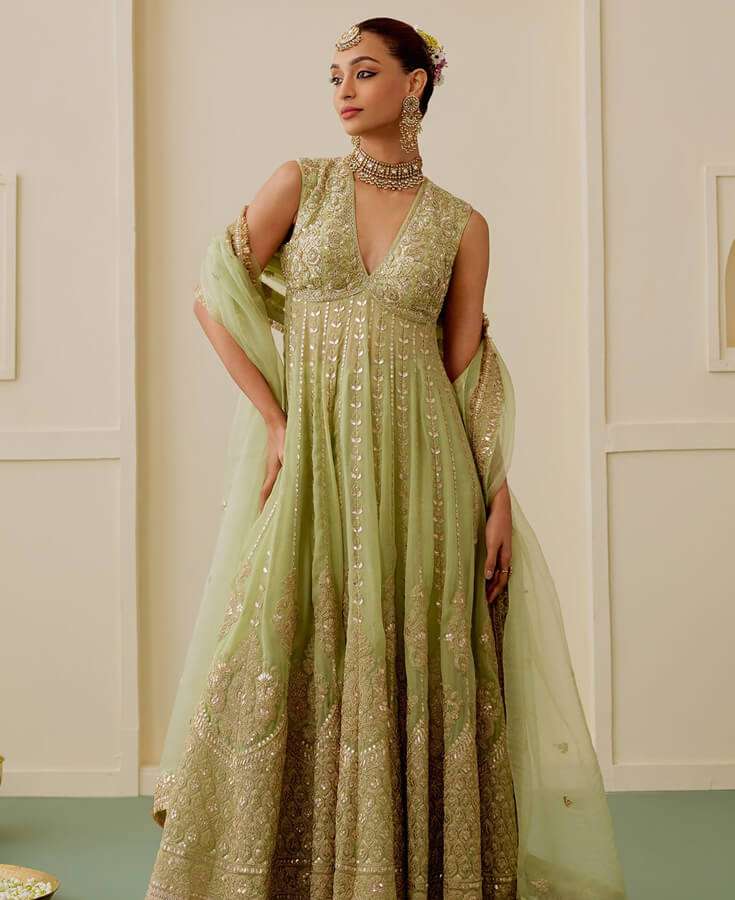 Georgette, Chiffon, Zardozi, Sequins, Crepe