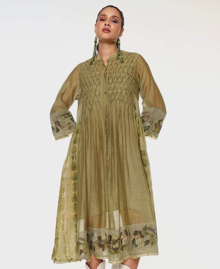 Cotton, Linen, Printed, Embroidery
