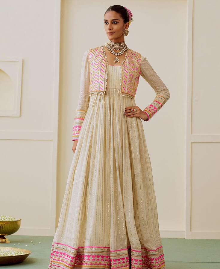 Georgette, Chiffon, Zardozi, Sequins, Crepe