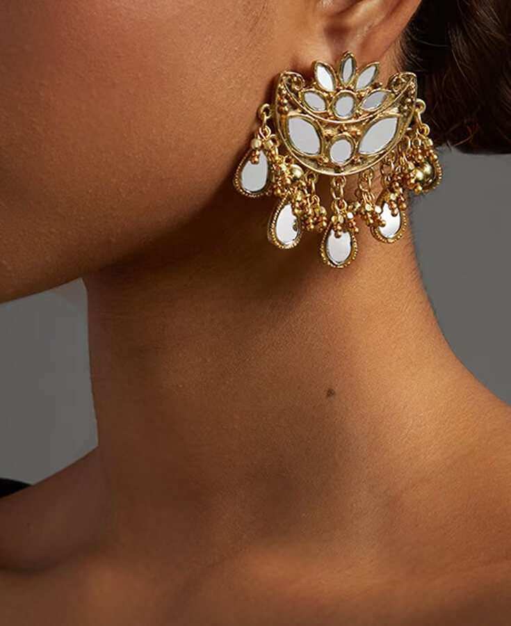 Chanderi, Silk, Pleated, Gota, Embroidery