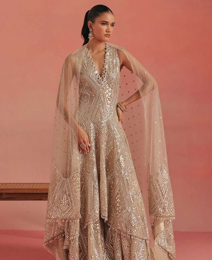 Silk, Chanderi, Embroidery, Sequin