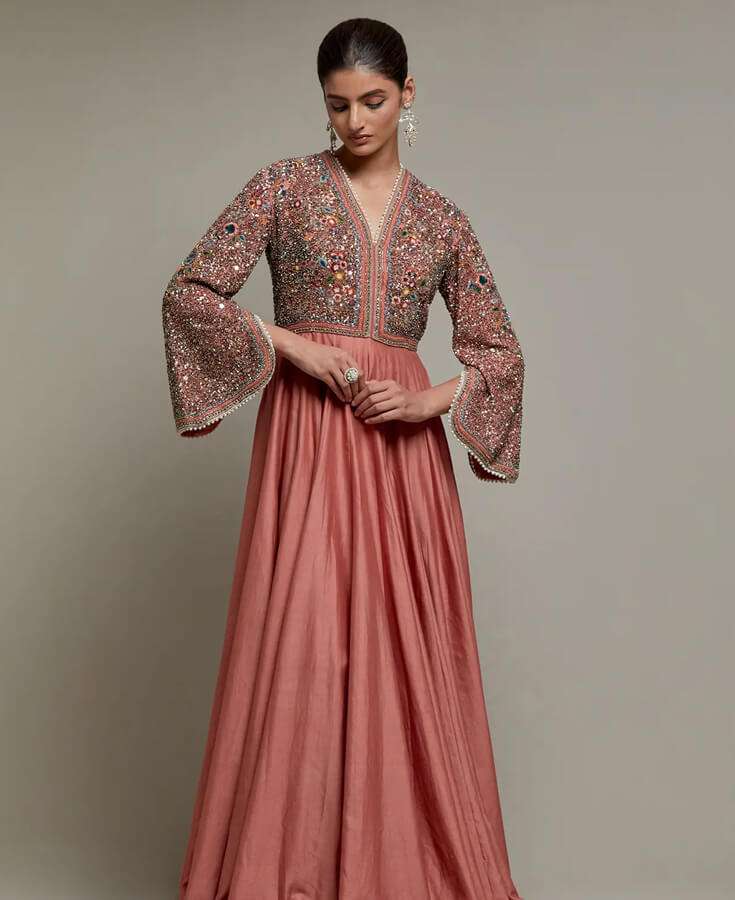 Georgette, Chiffon, Zardozi, Sequins, Crepe