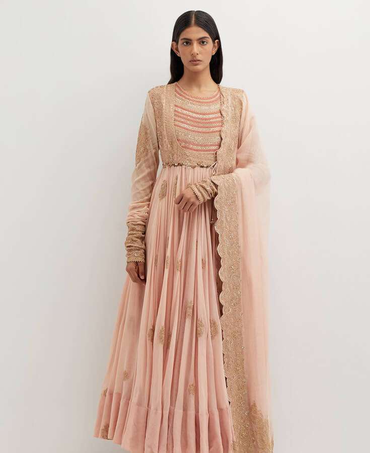 Georgette, Chiffon, Zardozi, Sequins, Crepe