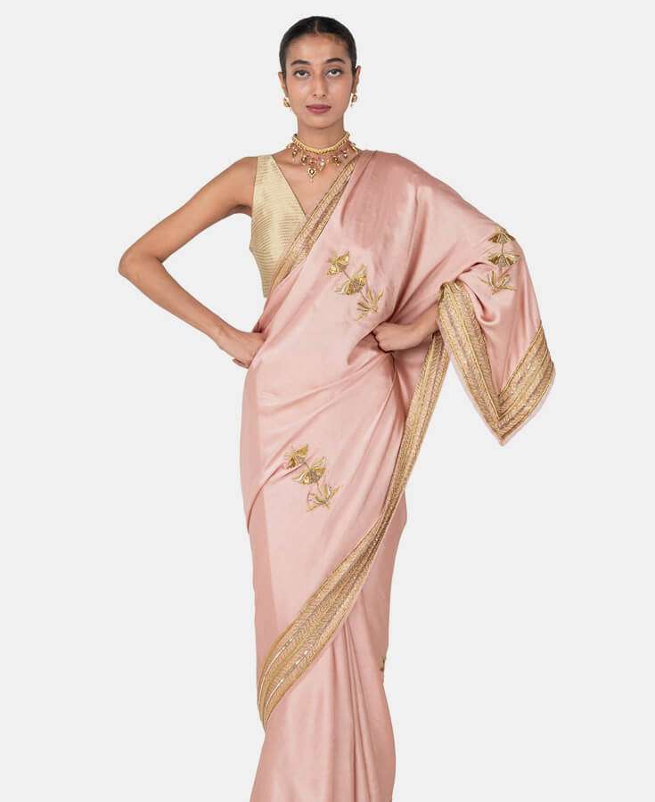 Silk, Banarasi, Printed, Mirrorwork, Salma
