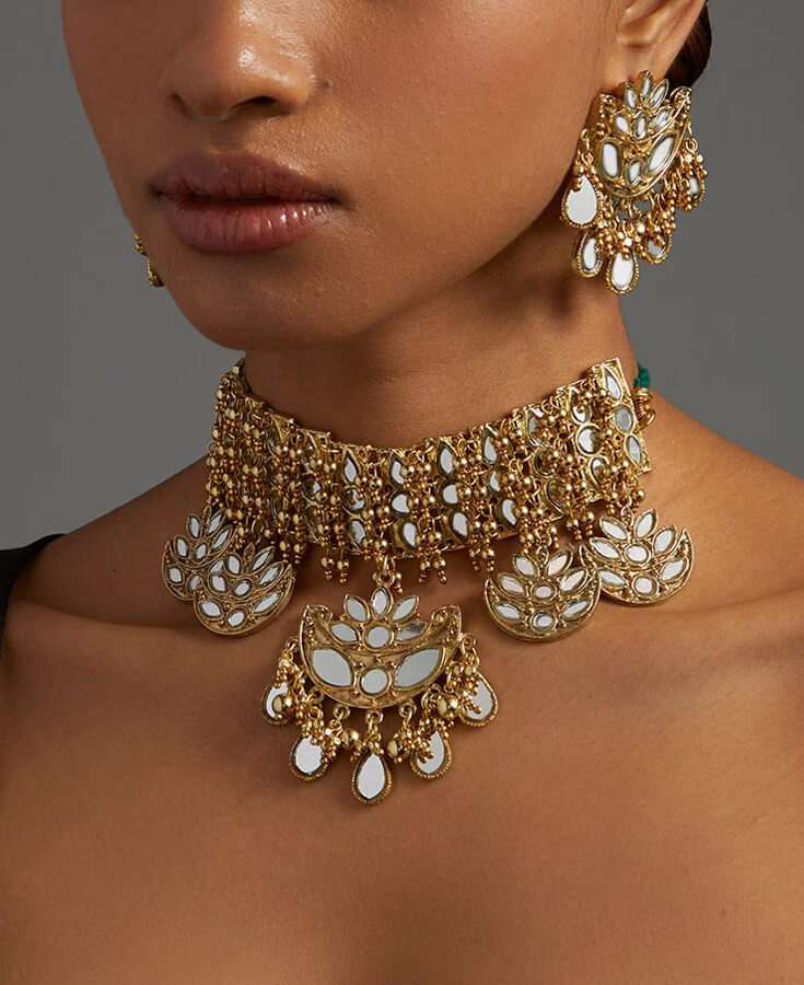 Chanderi, Silk, Pleated, Gota, Embroidery