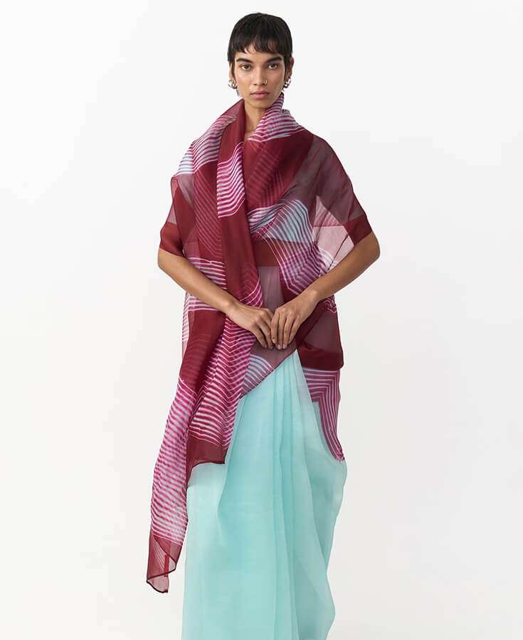 Silk, Banarasi, Printed, Mirrorwork, Salma