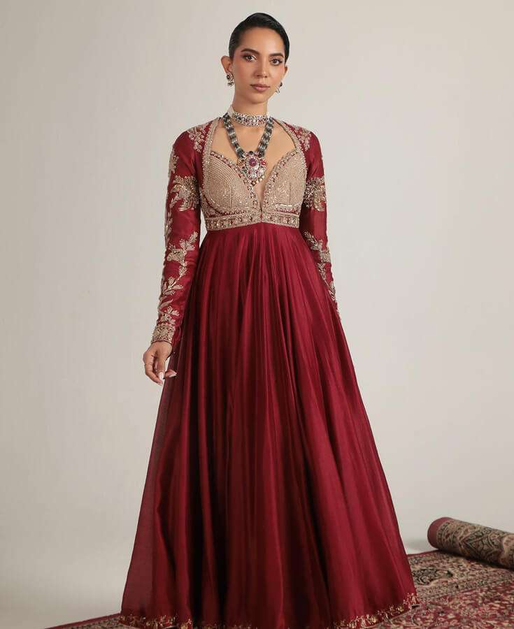 Georgette, Chiffon, Zardozi, Sequins, Crepe