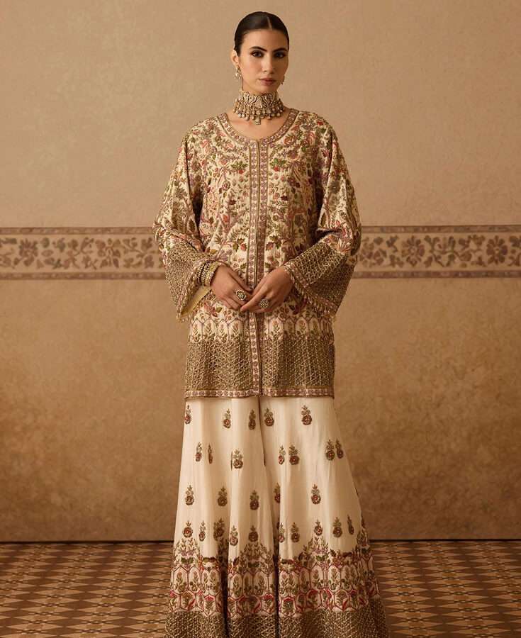 Silk, Chanderi, Embroidery, Sequin