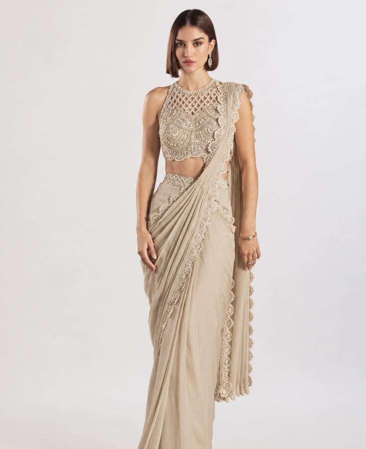 Silk, Banarasi, Printed, Mirrorwork, Salma