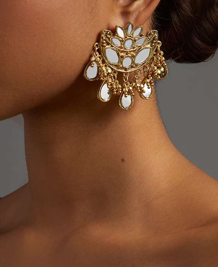 Chanderi, Silk, Pleated, Gota, Embroidery