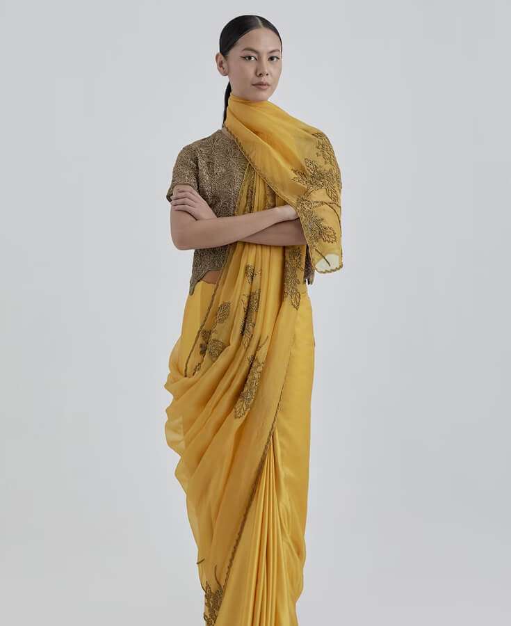 Silk, Banarasi, Printed, Mirrorwork, Salma