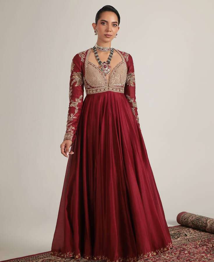 Georgette, Chiffon, Zardozi, Sequins, Crepe