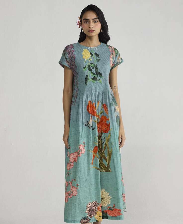 Cotton, Linen, Printed, Embroidery