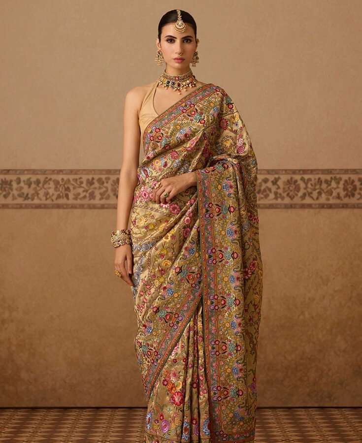 Silk, Banarasi, Printed, Mirrorwork, Salma