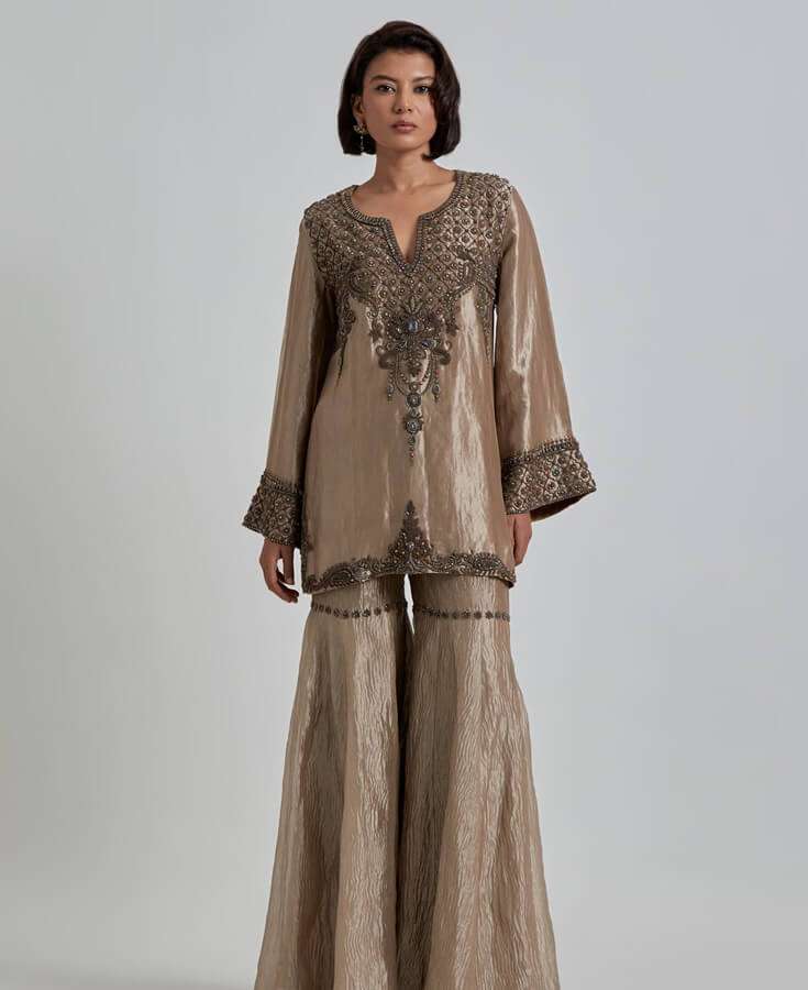 Silk, Chanderi, Embroidery, Sequin