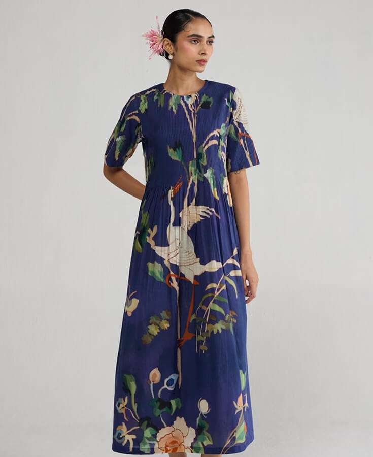 Cotton, Linen, Printed, Embroidery