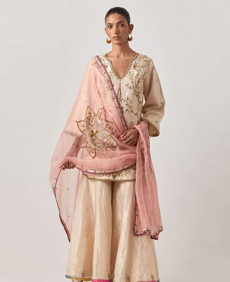 Silk, Chanderi, Embroidery, Sequin