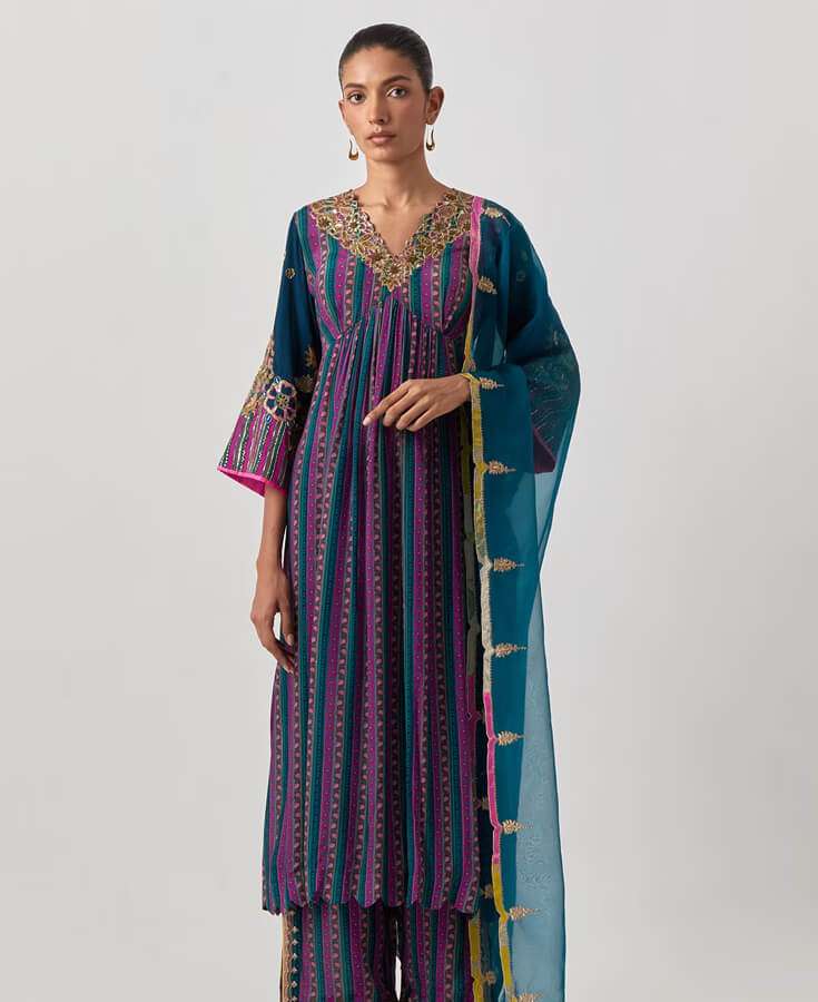 Cotton, Chanderi, Handwoven, Block Printed