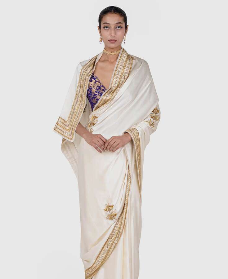 Silk, Banarasi, Printed, Mirrorwork, Salma