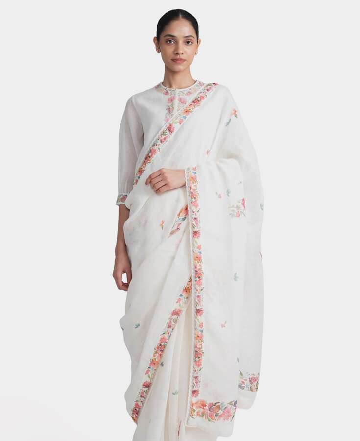 Silk, Banarasi, Printed, Mirrorwork, Salma