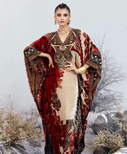 Chanderi, Silk, Pleated, Gota, Embroidery