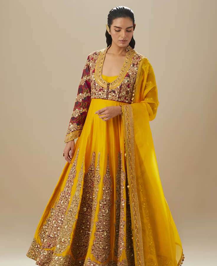 Silk, Chanderi, Embroidery, Sequin