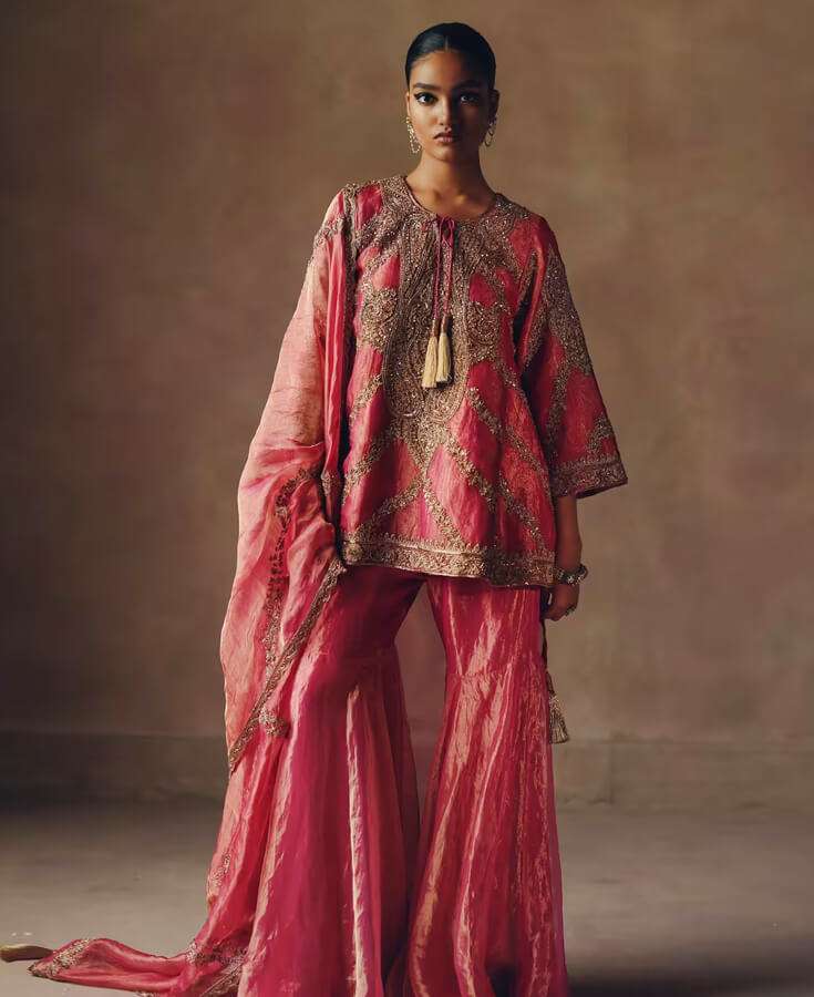 Georgette, Chiffon, Zardozi, Sequins, Crepe