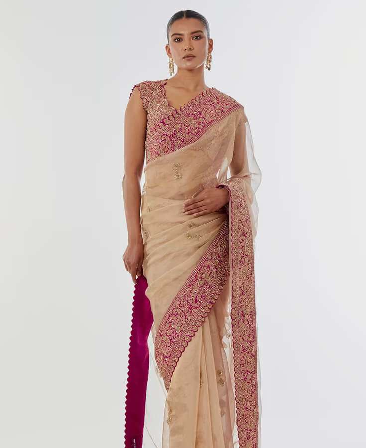 Silk, Banarasi, Printed, Mirrorwork, Salma