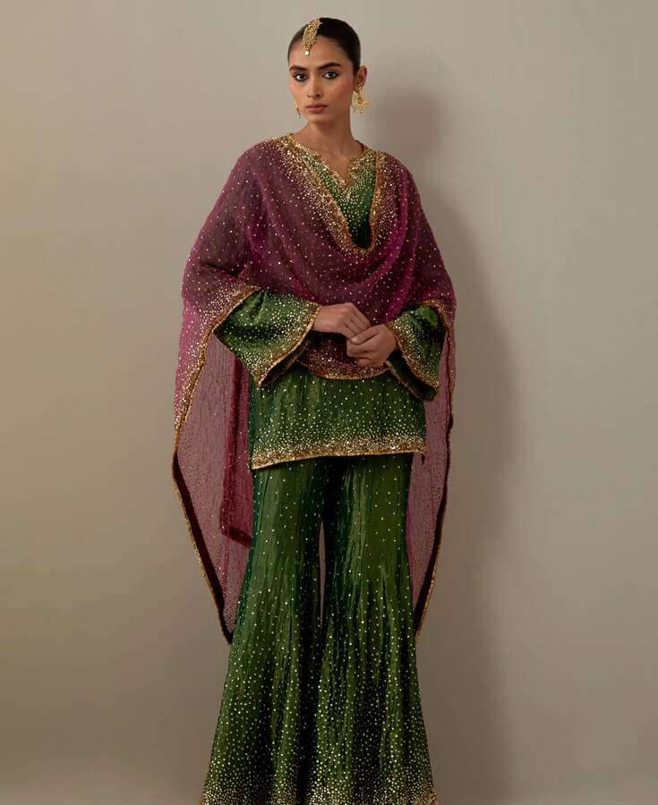 Georgette, Chiffon, Zardozi, Sequins, Crepe