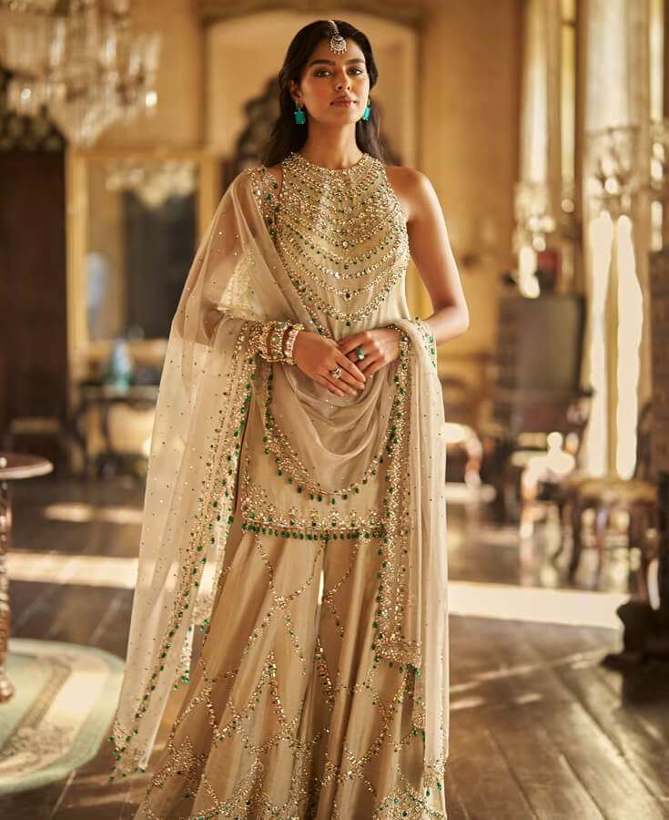 Georgette, Chiffon, Zardozi, Sequins, Crepe