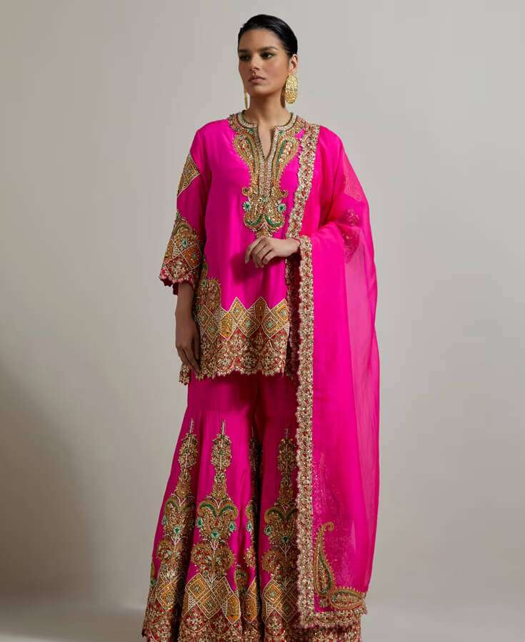 Georgette, Chiffon, Zardozi, Sequins, Crepe