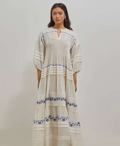 Cotton, Linen, Printed, Embroidery