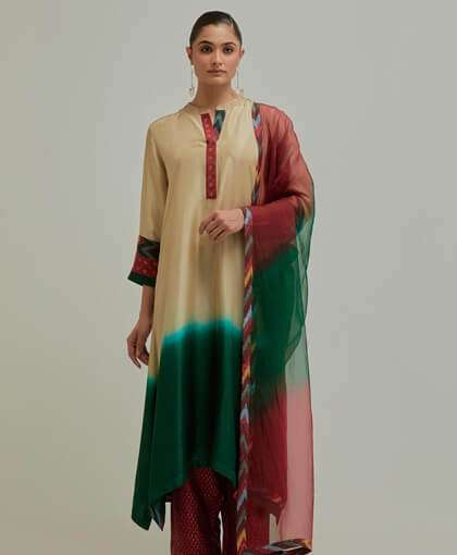 Cotton, Chanderi, Handwoven, Block Printed