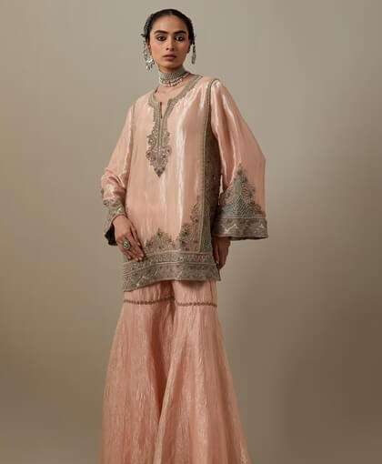 Georgette, Chiffon, Zardozi, Sequins, Crepe