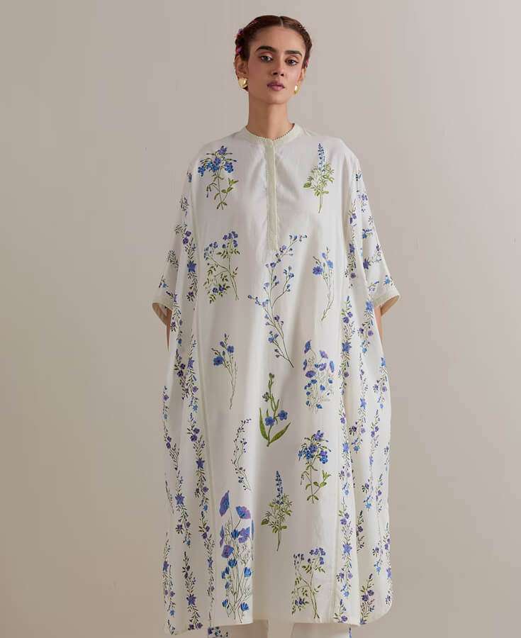 Chanderi, Silk, Pleated, Gota, Embroidery