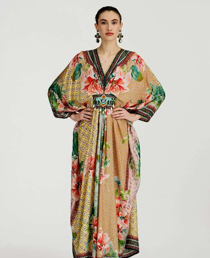 Chanderi, Silk, Pleated, Gota, Embroidery