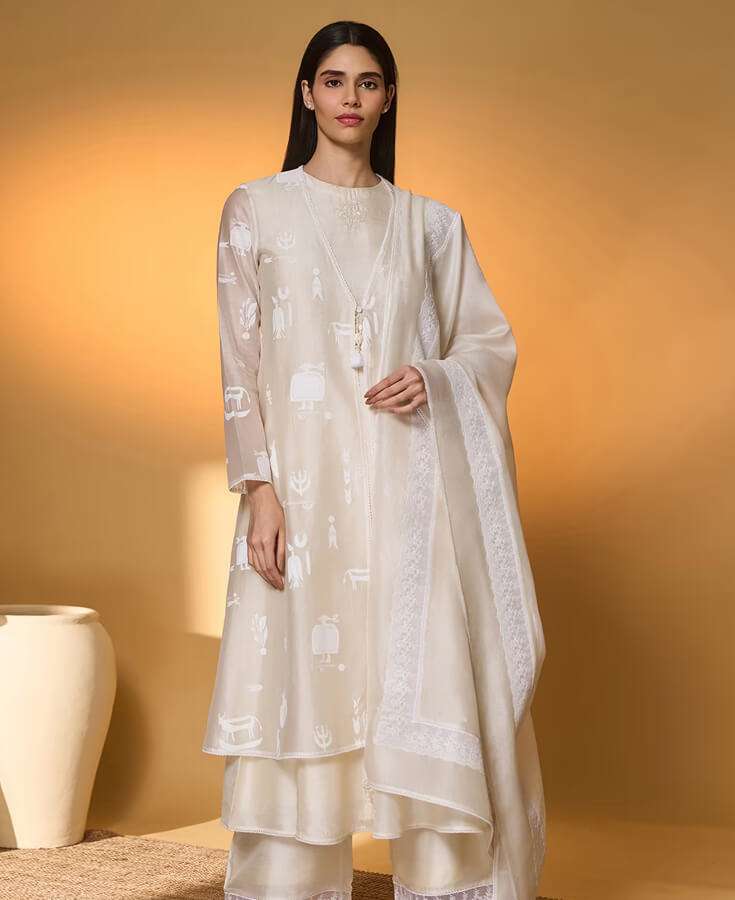 Cotton, Chanderi, Handwoven, Block Printed