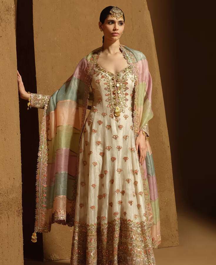 Silk, Chanderi, Embroidery, Sequin