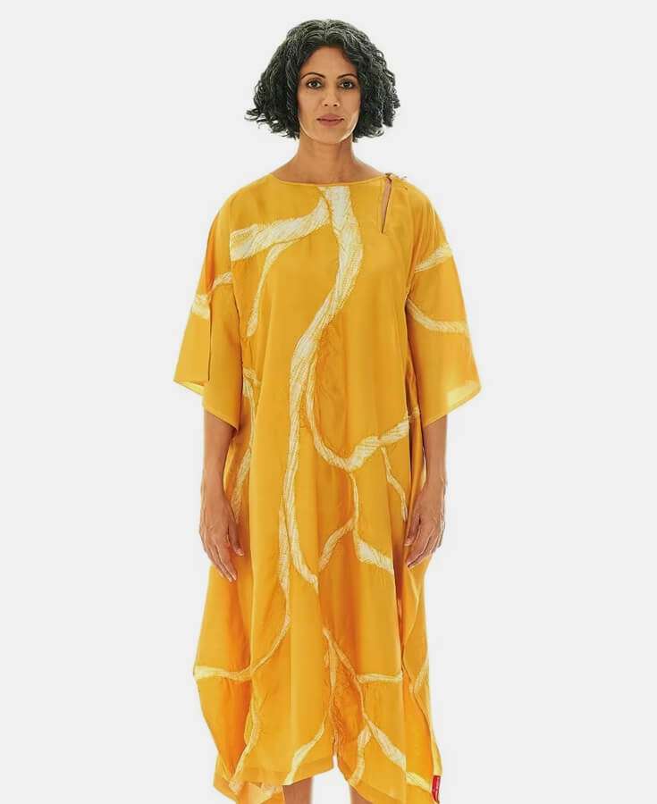 Chanderi, Silk, Pleated, Gota, Embroidery