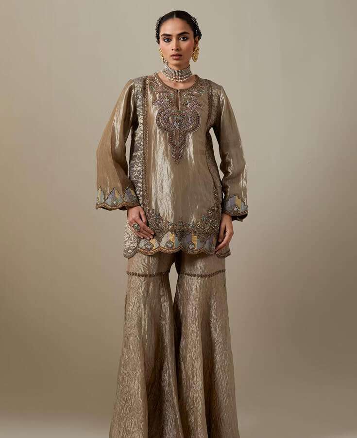 Georgette, Chiffon, Zardozi, Sequins, Crepe