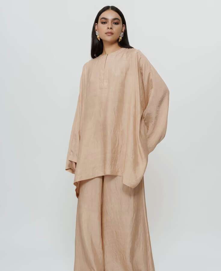 Chanderi, Silk, Pleated, Gota, Embroidery